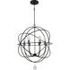 Solaris 6 Light 28.5 inch English Bronze Outdoor Chandelier