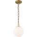 Marbelle 1 Light 7.25 inch Legacy Brass Pendant Ceiling Light