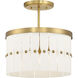 Coronelle 3 Light 16 inch Legacy Brass Convertible Semi-Flush Ceiling Light