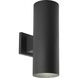 Cylinder Outdoor Wall Cylinder in Black, Standard Lamping
