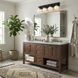Allie 4 Light 30.25 inch Black/Satin Brass Bath Vanity Light Wall Light