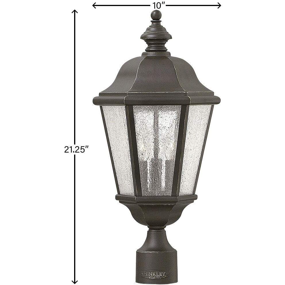 Estate Series Edgewater LED 21 inch Oil Rubbed Bronze Outdoor Post Mount Lantern