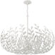 Broche 12 Light 42 inch Matte White Chandelier Ceiling Light