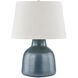 Ridgefield 26.5 inch 15.00 watt Aged Brass and Ceramic Textured Navy Table Lamp Portable Light