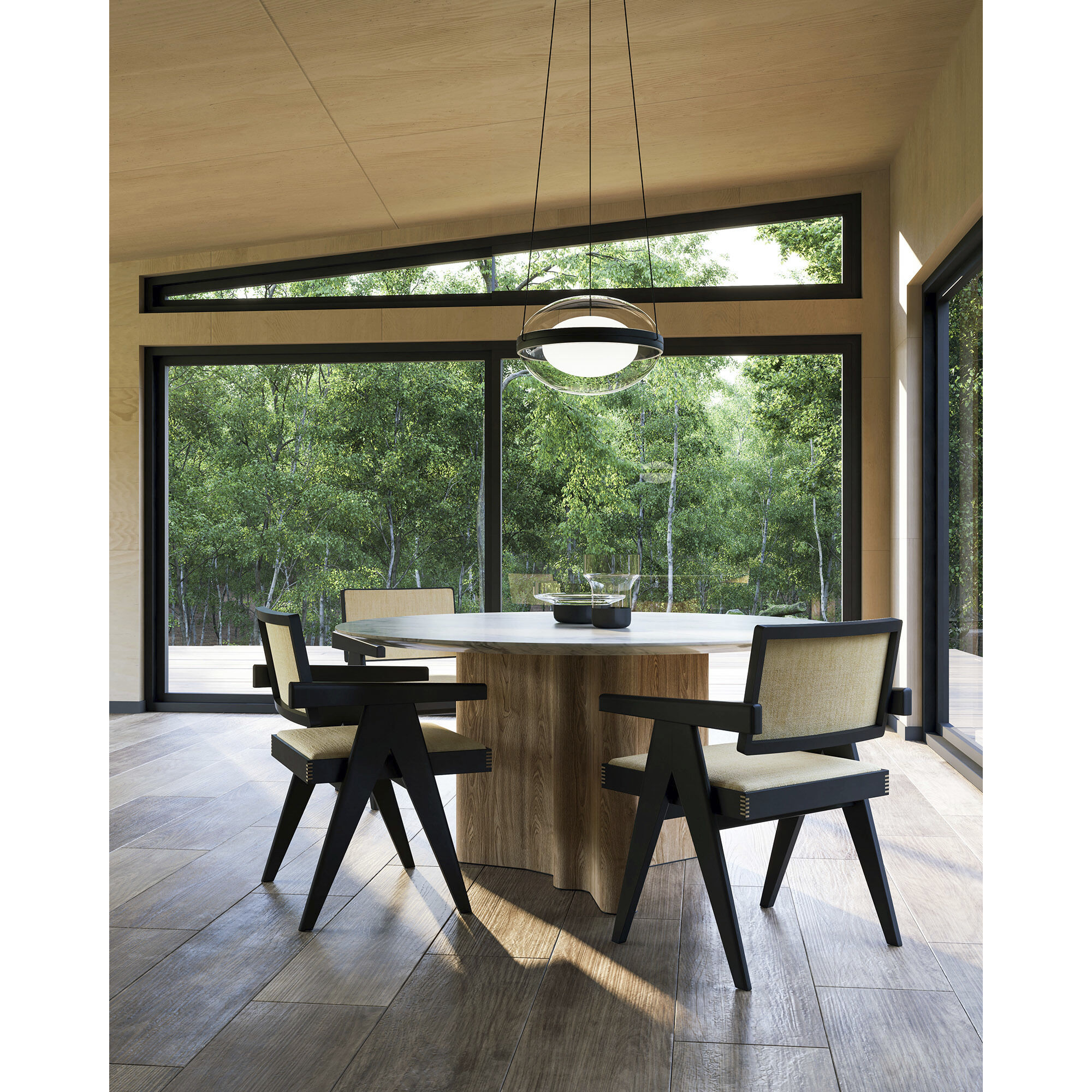 Virgo Pendant Ceiling Light in Black