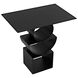 Shape 25 X 24 inch Matte Black Side Table