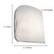 Chyna 1 Light 11.88 inch Satin Nickel Wall Sconce Wall Light
