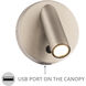 Aspire Reading Light Wall Light in Brushed Nickel