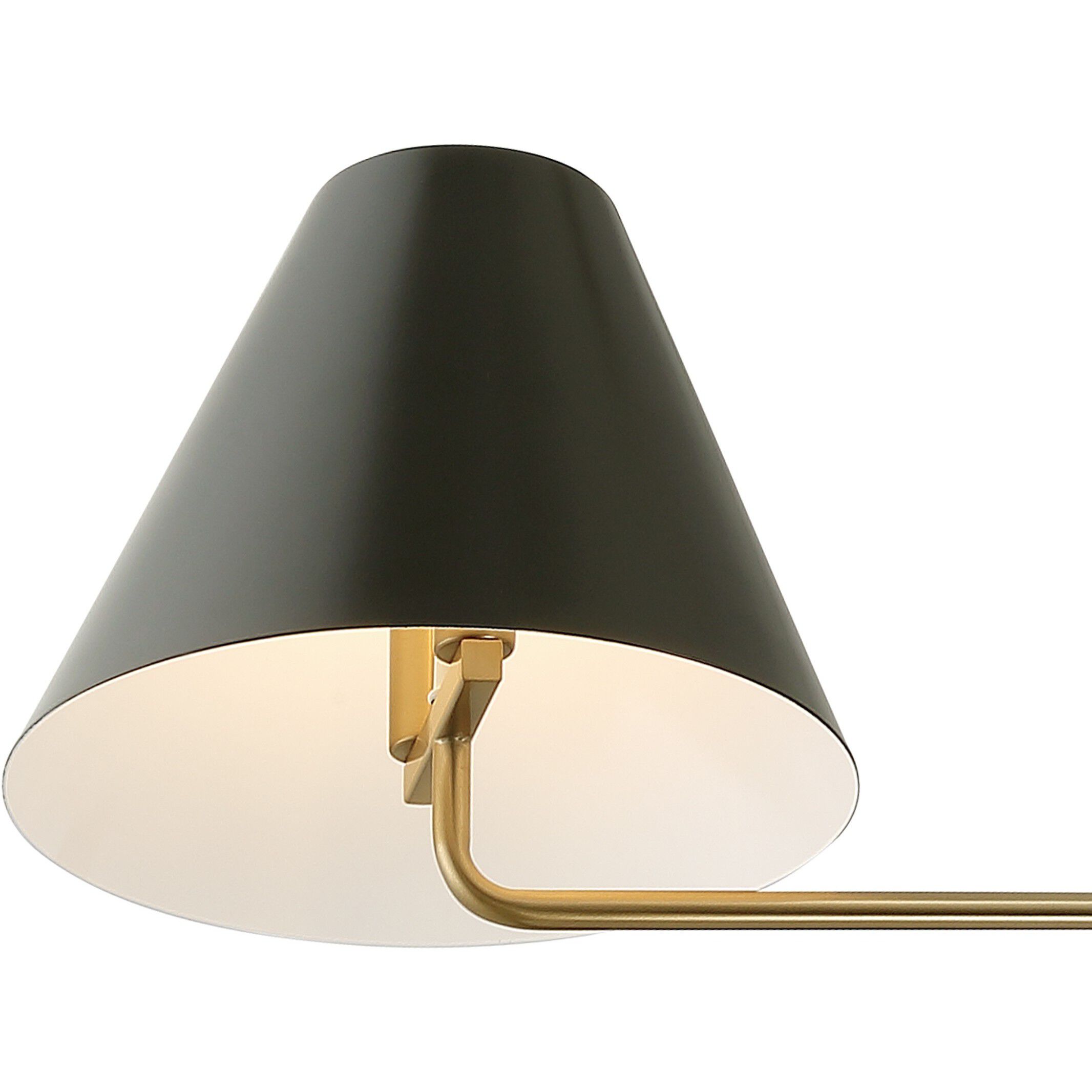 Xavier 4 Light 54 inch Vibrant Gold Linear Chandelier Ceiling Light