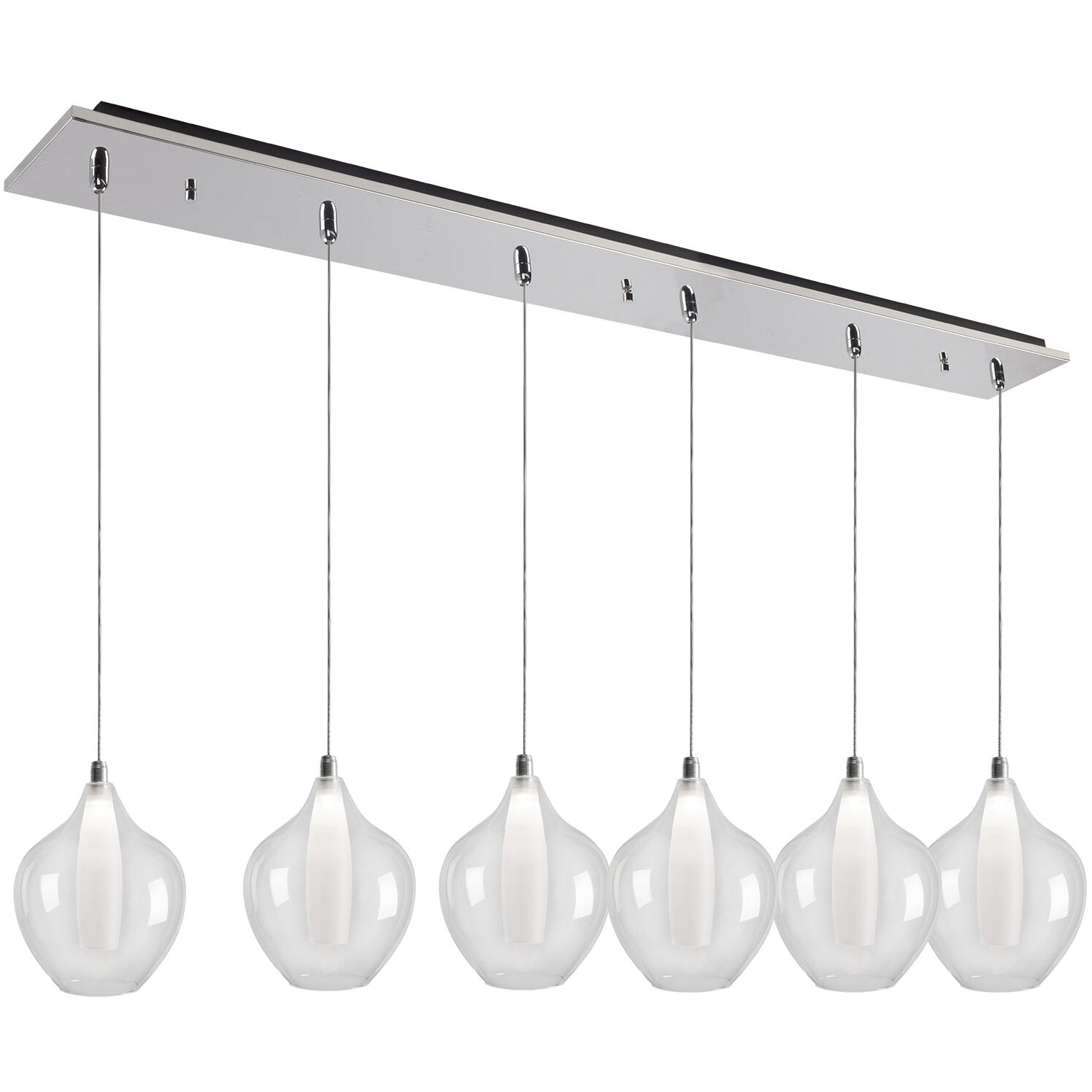 Victoria Multi Pendant Ceiling Light in Chrome