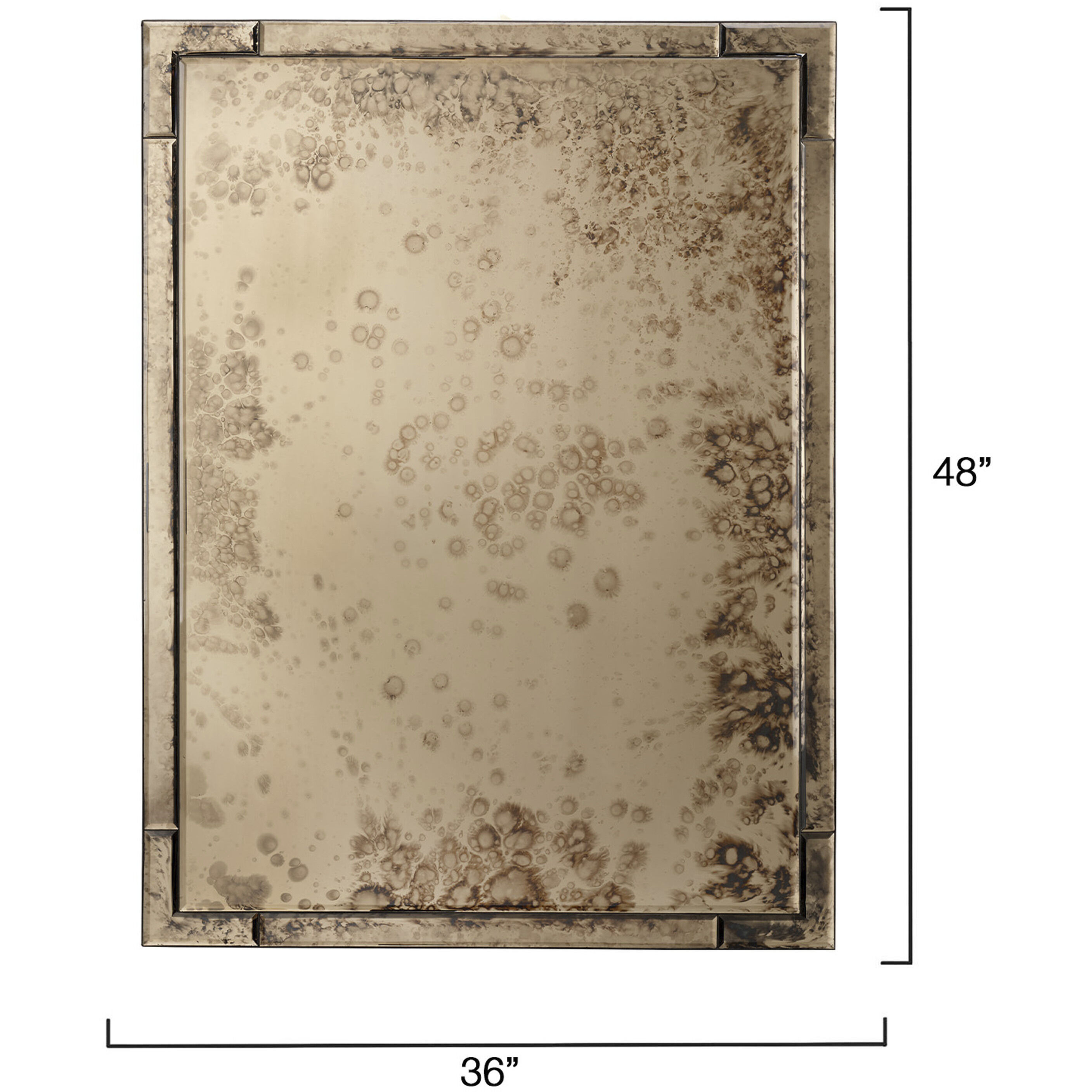 Versailles 48 X 36 inch Antique Glass Mirror, Inline