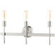 Prague 3 Light 23.5 inch Brushed Nickel Vanity Sconce Wall Light