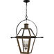 Rue De Royal 4 Light 28 inch Industrial Bronze Outdoor Hanging Lantern