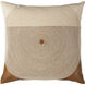 Eternity 18 X 18 inch Beige / Brown Accent Pillow