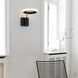 Aerial LED 9 inch Antique Nickel Wall Sconce Wall Light