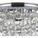 Calypso 3 Light 10.5 inch Polished Chrome Flush Ceiling Light
