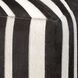 Nantucket Criss Cross 16 inch Espresso Hide w/ White Hide Stripes Ottoman