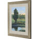 Riverbank Green and Blue and Orange Framed Art, Propac