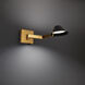 Pavilion Indoor Wall Lighting in Black Aged Brass