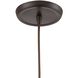 Coastal Inlet 1 Light 9 inch Oil Rubbed Bronze Pendant Ceiling Light