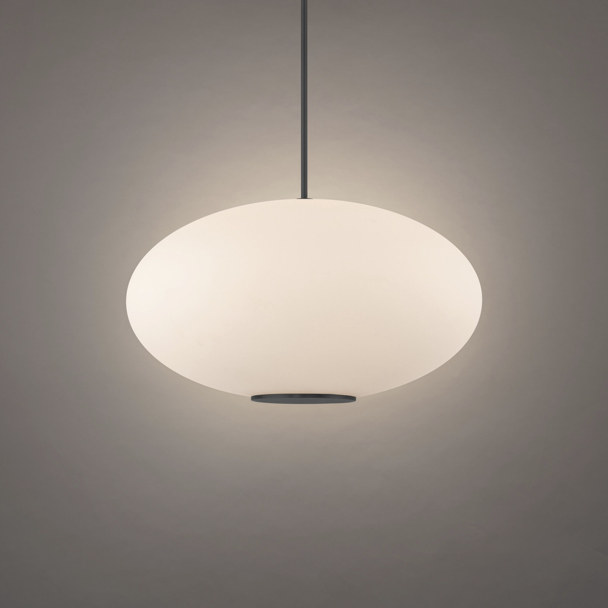 Illusion 1 Light 22.13 inch Black Pendant Ceiling Light in 3500K