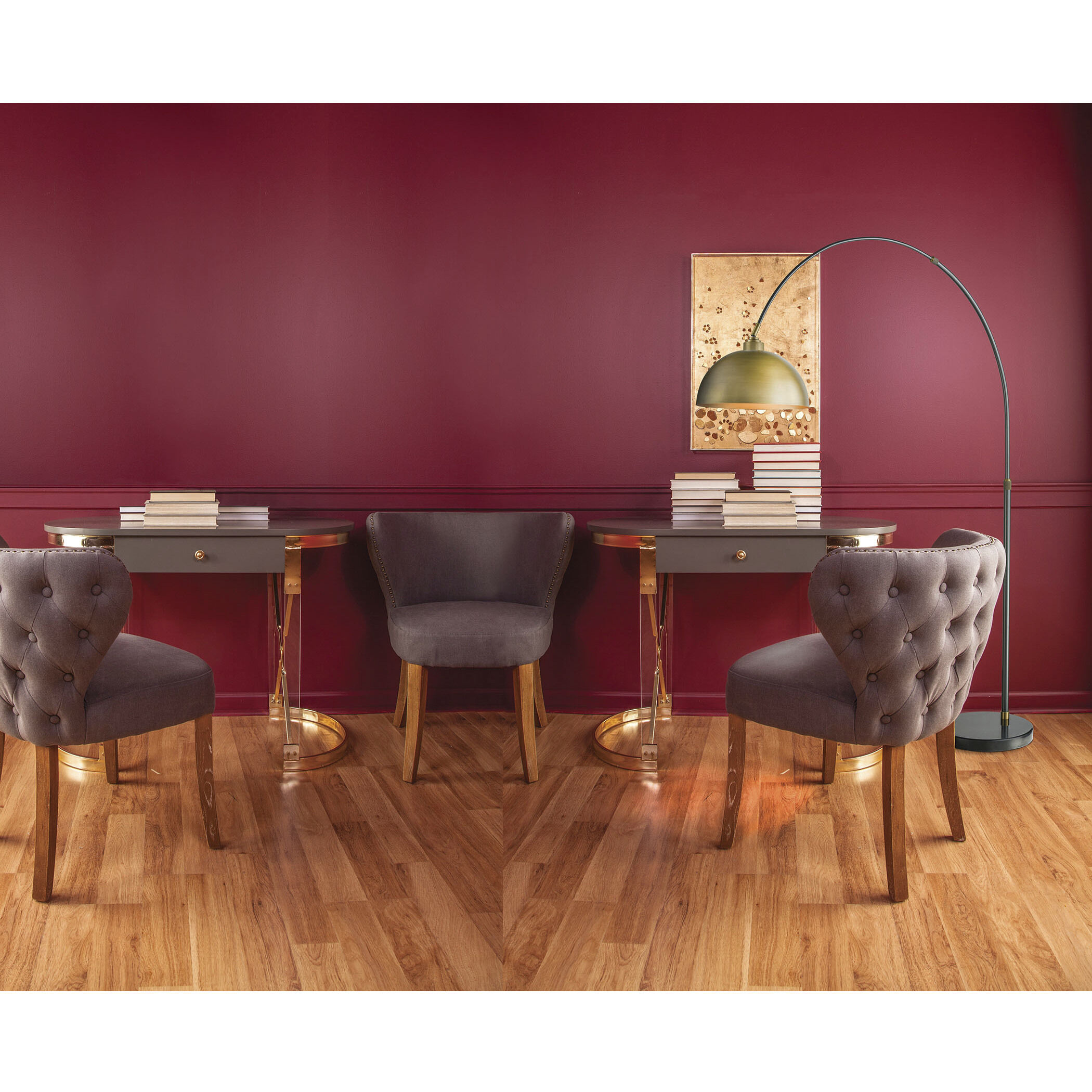 Magnus 76 inch 100 watt Aged Brass with Black Floor Lamp Portable Light