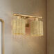 Weavington 2 Light 14 inch Antique Gold Leaf Vanity Wall Sconce Wall Light