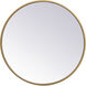 Eternity 18 X 18 inch Brass Wall Mirror