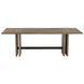 Dominic 91 X 30 inch Willow and Aged Bronze Outdoor Dining Table