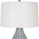 Veston 28 inch 150.00 watt Light Cornflower Blue Glaze Table Lamp Portable Light