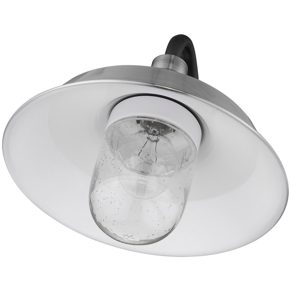 Burry 1 Light 11 inch Satin Nickel Exterior Wall Mount