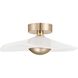 Novella LED 18 inch Polished Gold Convertible Pendant Ceiling Light