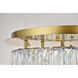 Monroe 17.7 inch Gold Flush Mount Ceiling Light