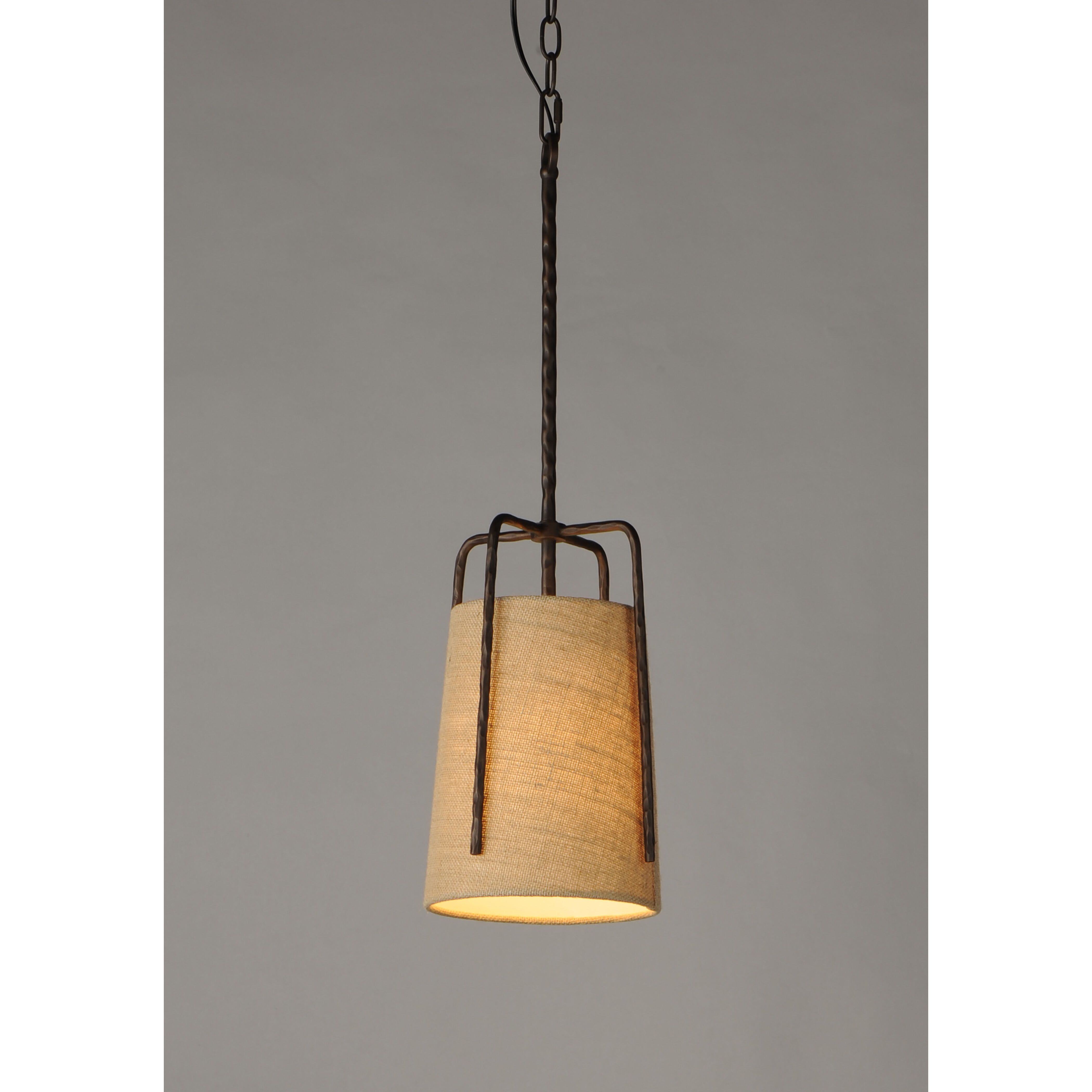 Pitchfork 1 Light 9 inch Oil Rubbed Bronze Single Pendant Ceiling Light
