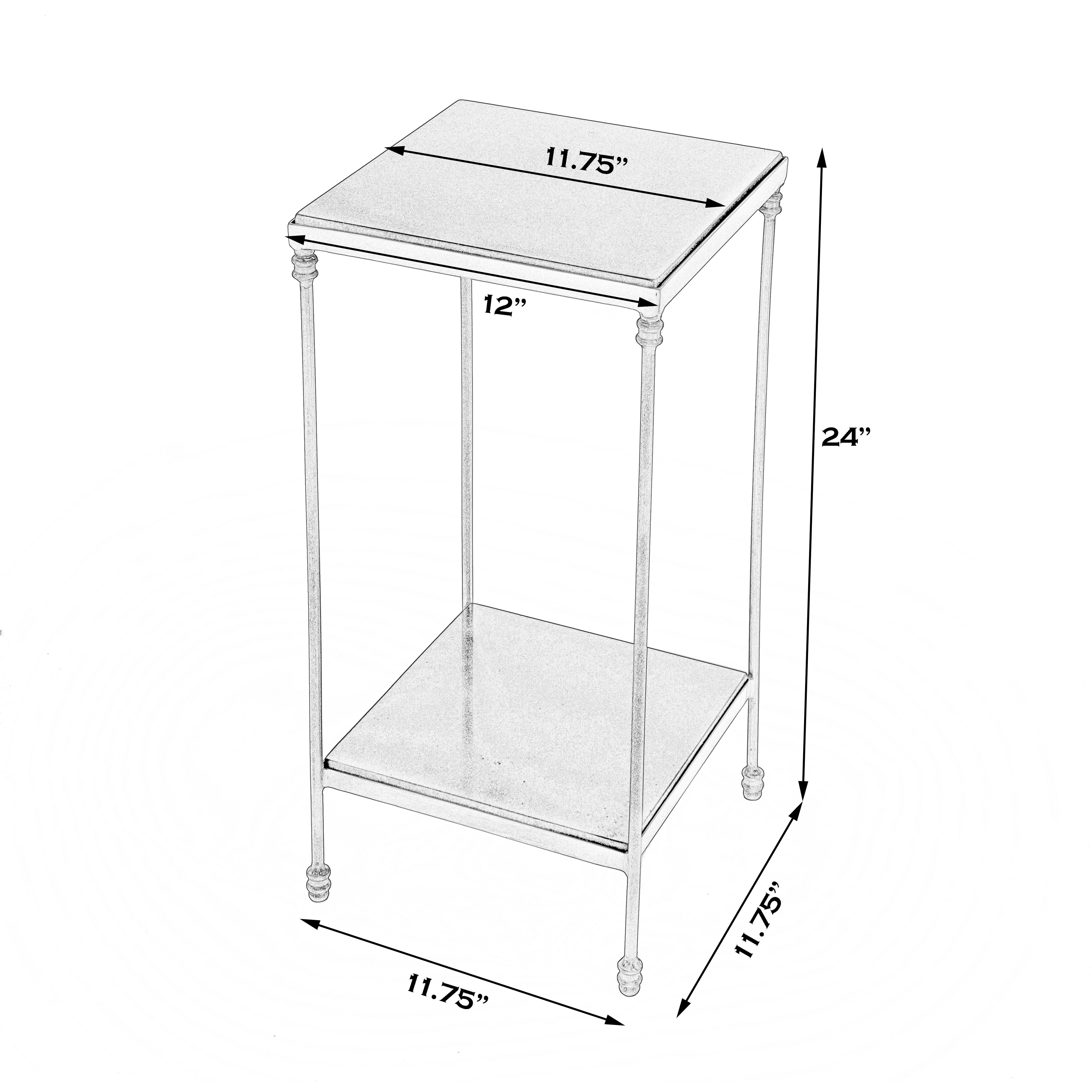 Imogen Marble Side Table in White