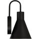 Solano LED 12 inch Black Outdoor Wall Sconce