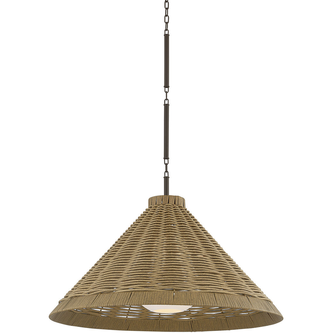 Devlin 1 Light 28 inch Bronze Outdoor Pendant