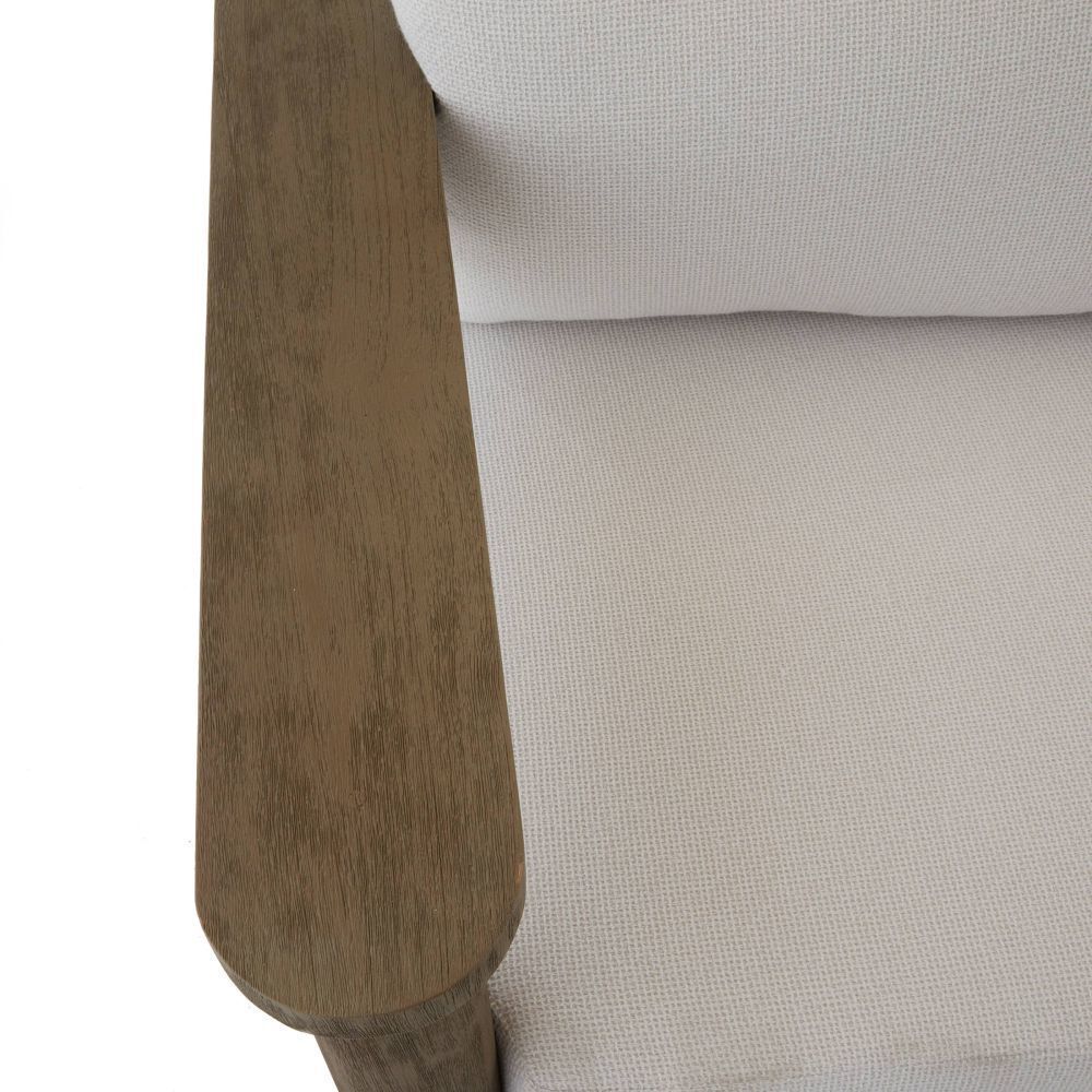 Caldwell Shale and Weathered Teak Outdoor Sofa