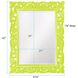 Chateau 42 X 31 inch Glossy Green Wall Mirror