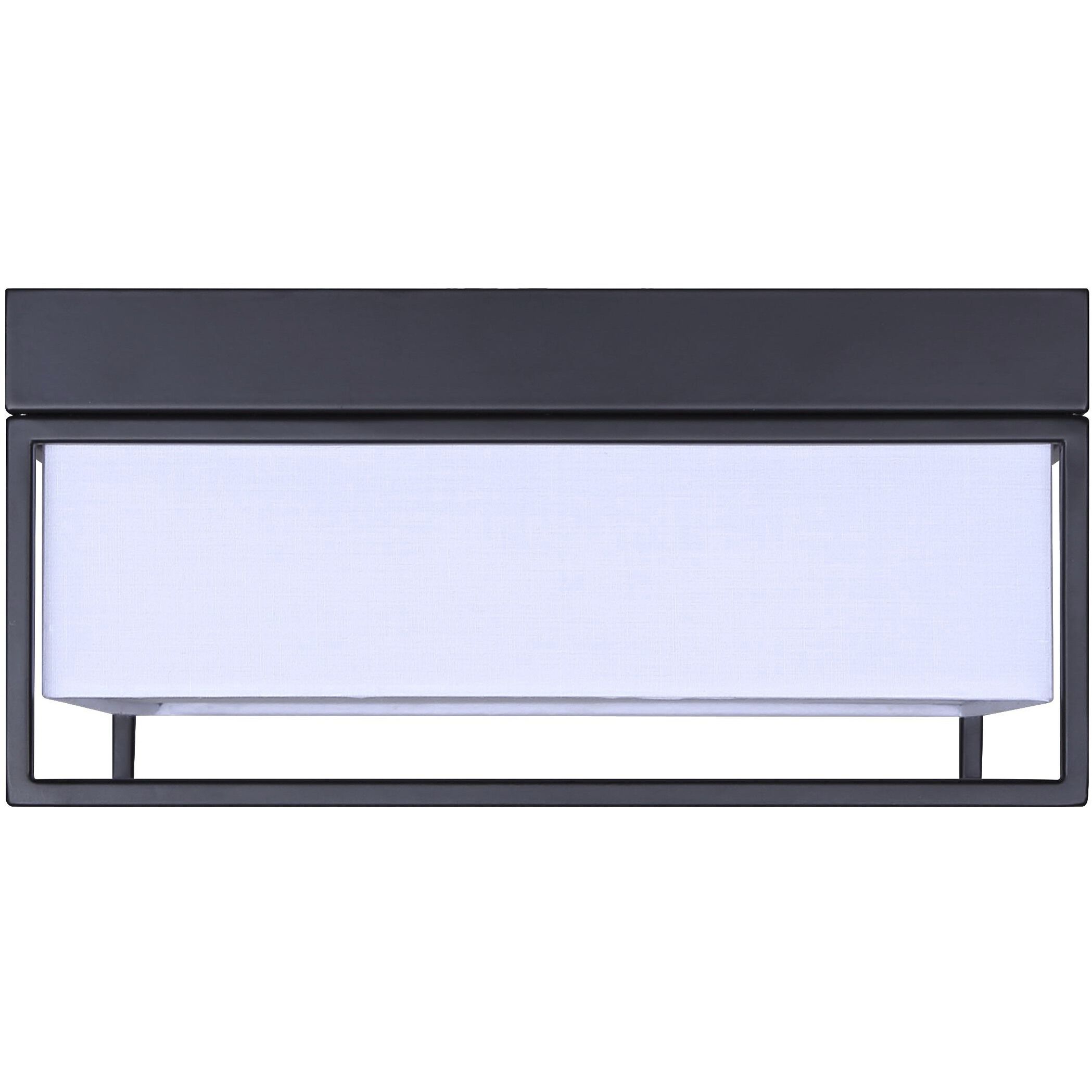 Bretton LED 12 inch Black Flush Mount Ceiling Light