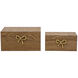 Anita Brown and Gold Decorative Storage Box