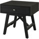 Calais 24 X 24 inch Black Nightstand