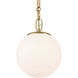 Marbelle 1 Light 7.25 inch Legacy Brass Pendant Ceiling Light