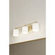 Seville 3 Light 22.75 inch Legacy Brass Vanity Wall Light