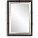 Bach 43.5 X 30.75 inch Dark Walnut and Plated Antique Brass Mirror