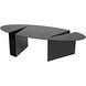 Minerva 66 X 29.5 inch Matte Black Coffee Table