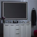 Track 36 X 36 inch Black LED Lighted Mirror, Vanita by Oxygen