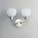 Coraline 2 Light 14.5 inch Satin Nickel Wall Sconce Wall Light