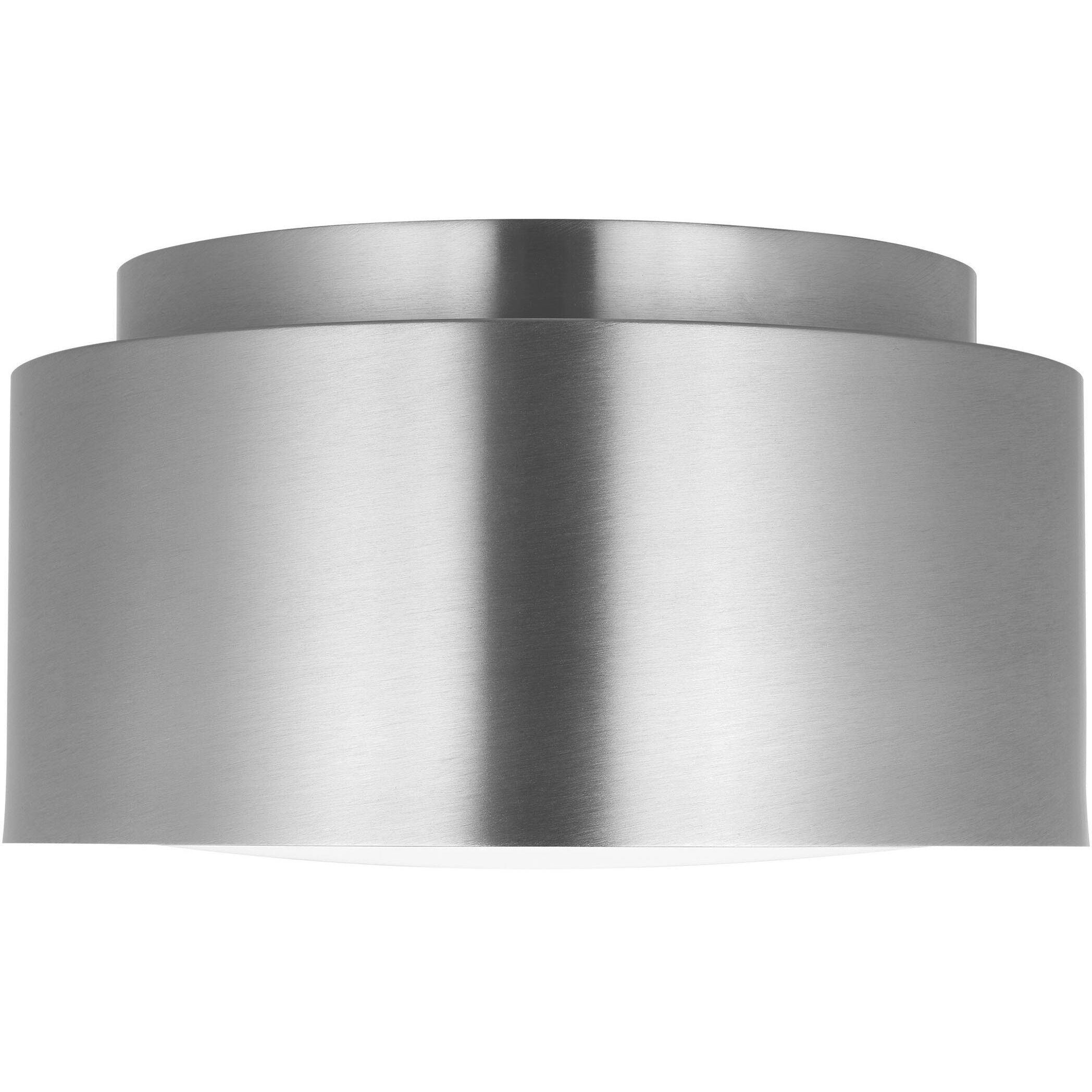 Drew & Jonathan Dartmore 1 Light 10 inch Brushed Nickel Flush Mount Ceiling Light, Small