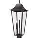 Gannon 3 Light 30 inch Black Outdoor Post Mounted Fixture in G9